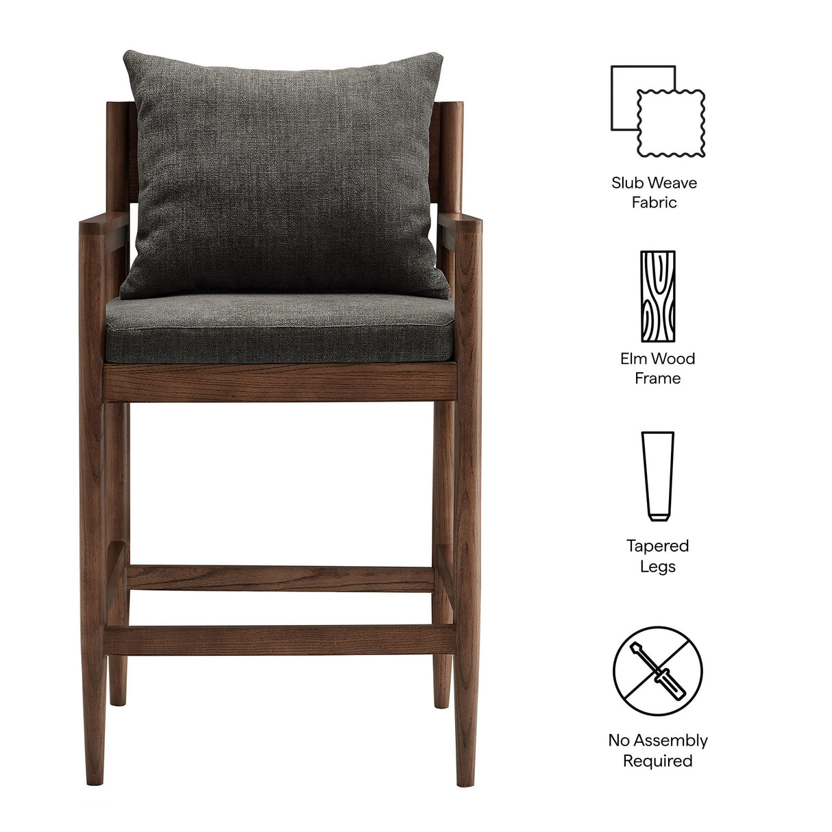 Remington Wood Counter Stool by Modway