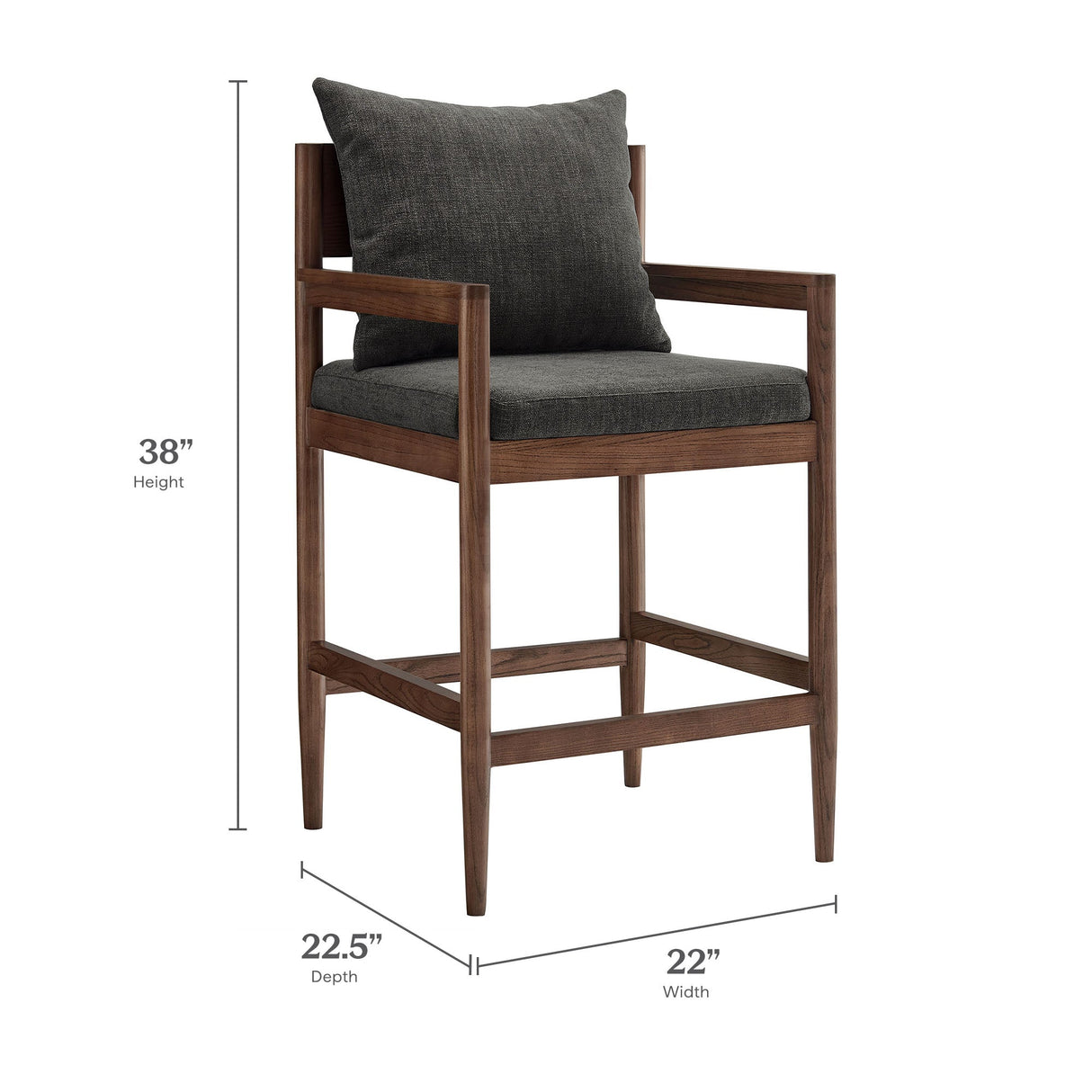 Remington Wood Counter Stool by Modway