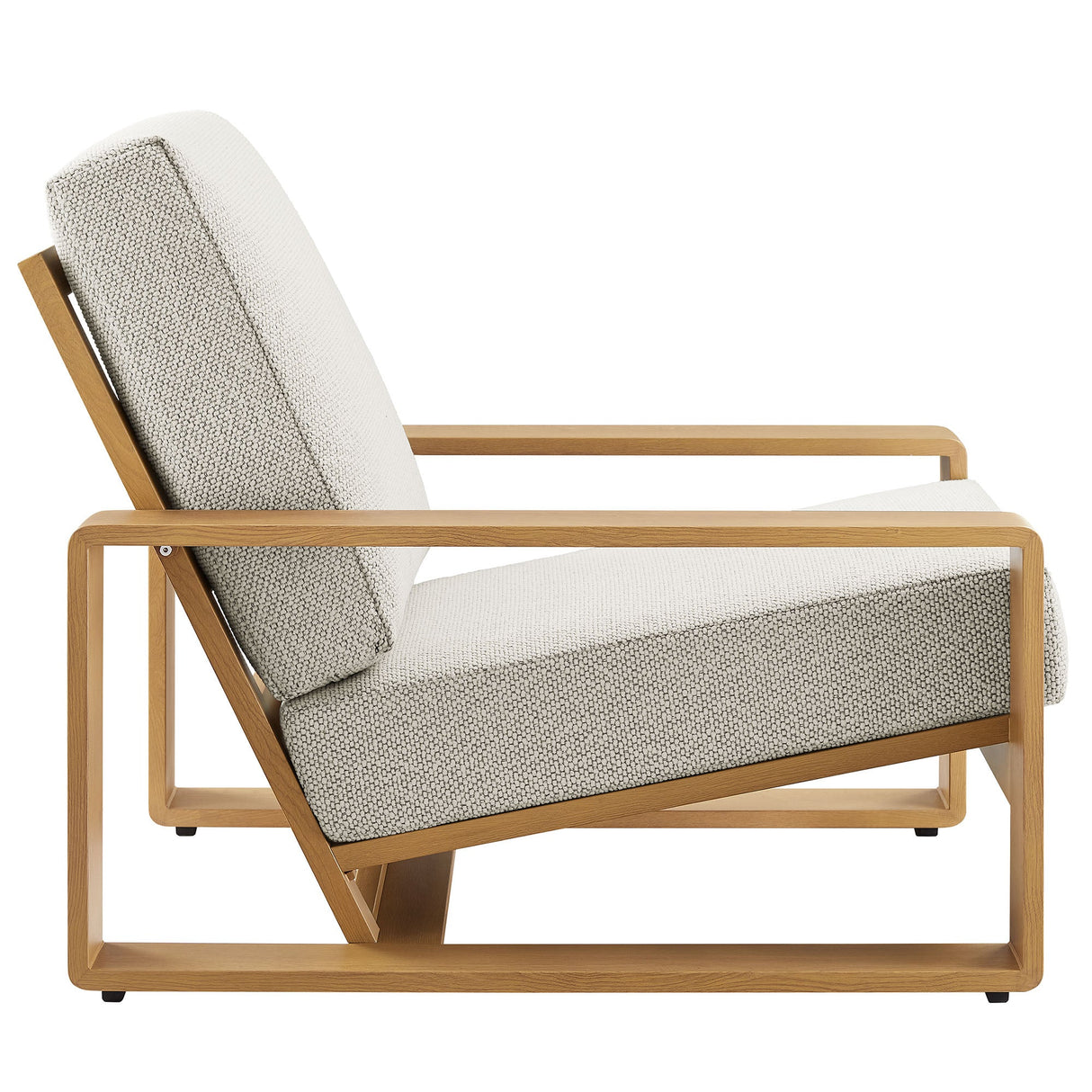 Lirienne Outdoor Patio Aluminum Faux Wood Armchairs Set of 2 by Modway