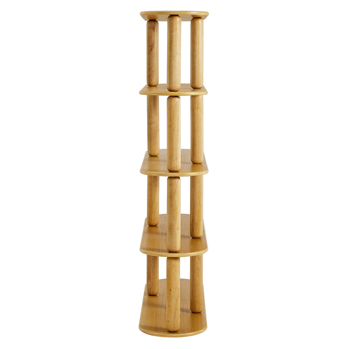 Arcus 4-Tier Oval Wood Bookshelf by Modway