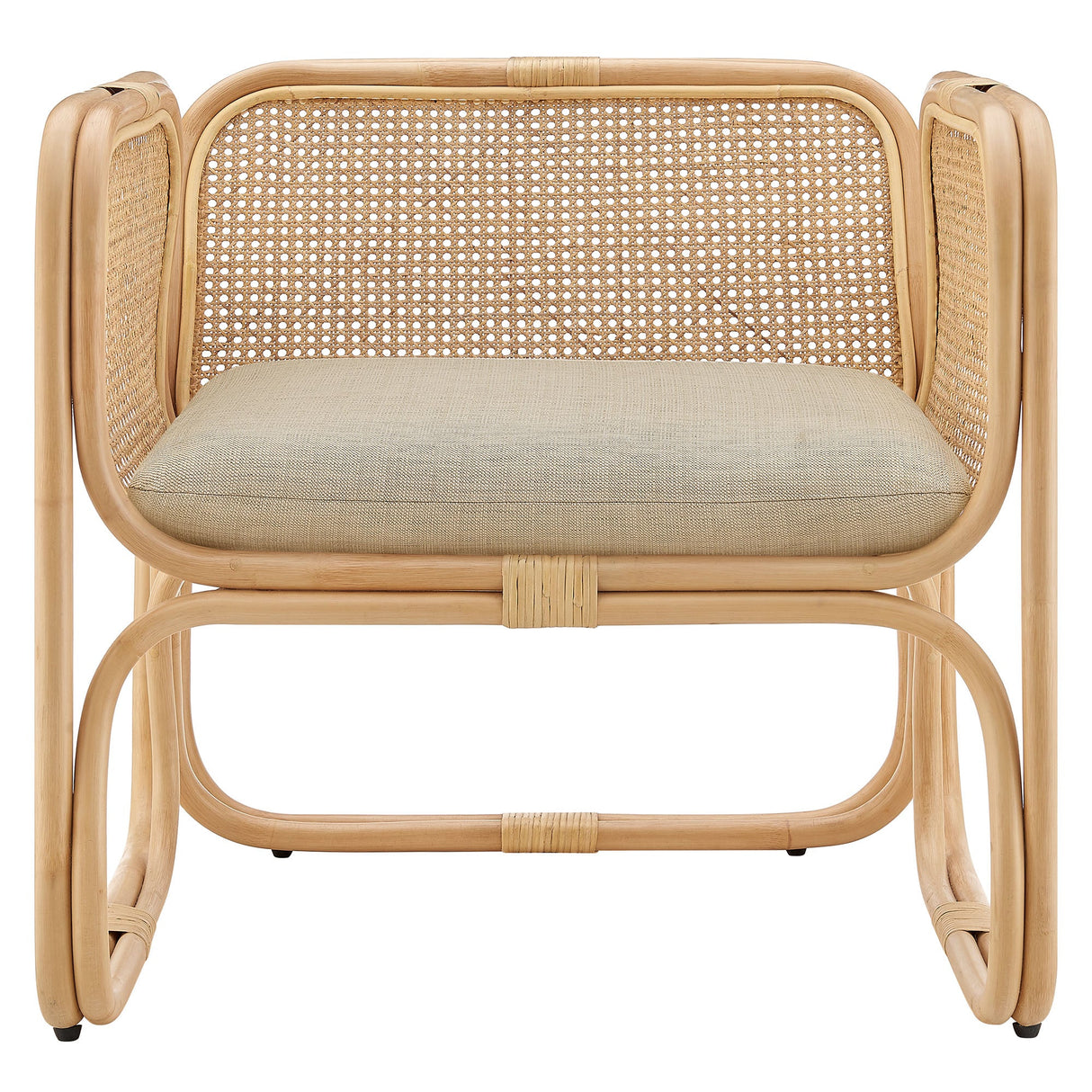 Ellis Natural Rattan Accent Armchair by Modway