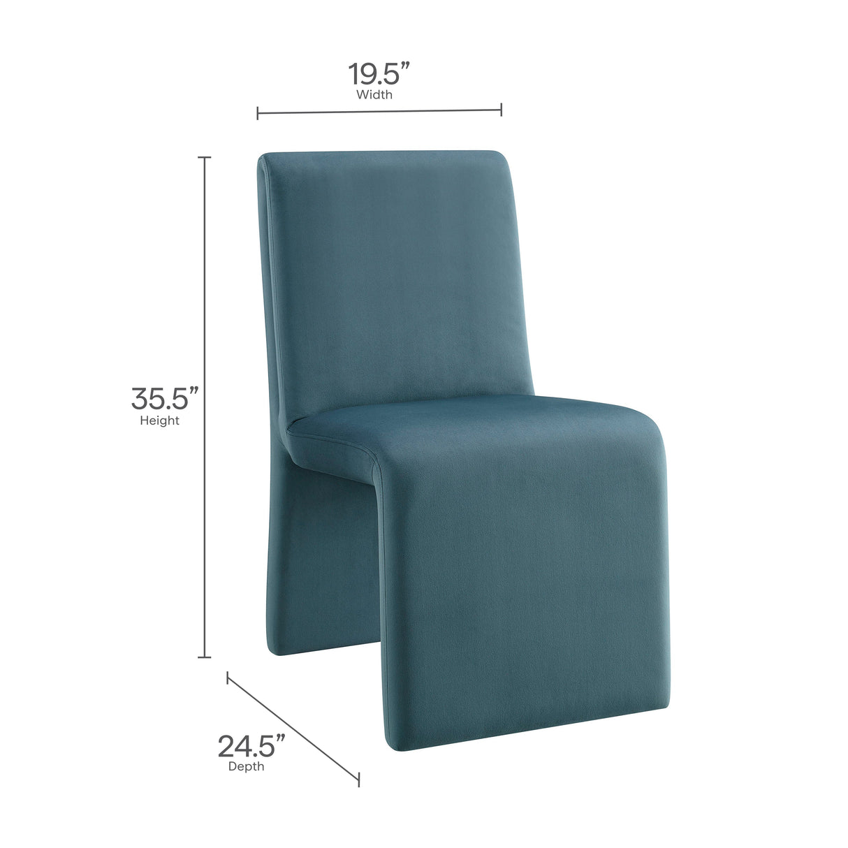 Emory Upholstered Performance Velvet Dining Side Chair