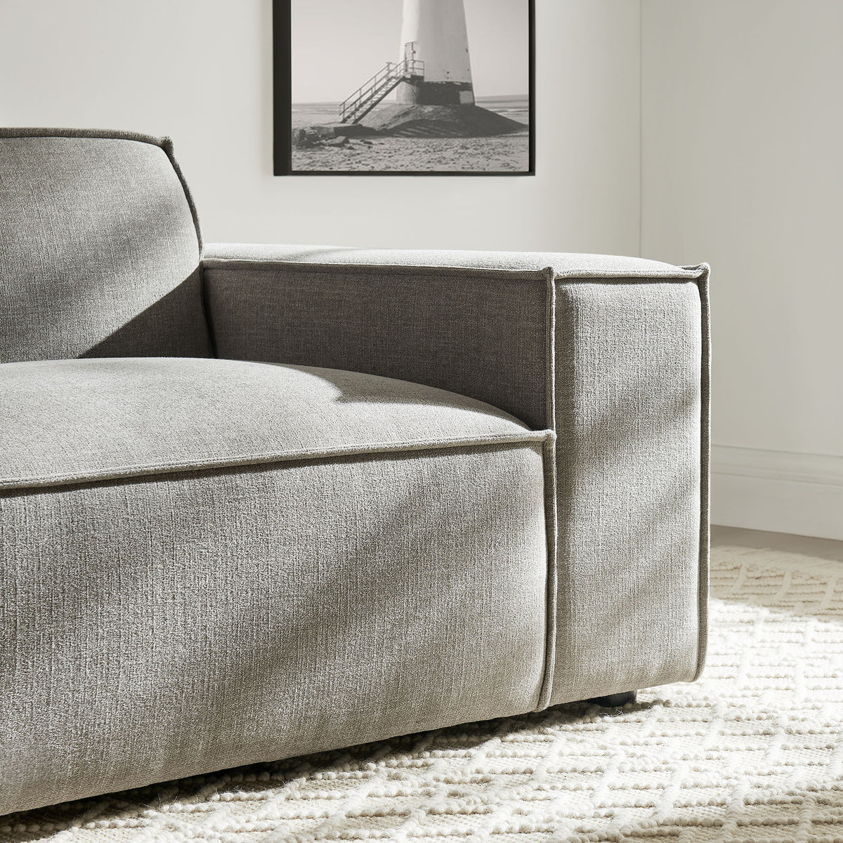 Restore Performance Fabric Upholstered Right-Facing Modular Lounge Chair by Modway