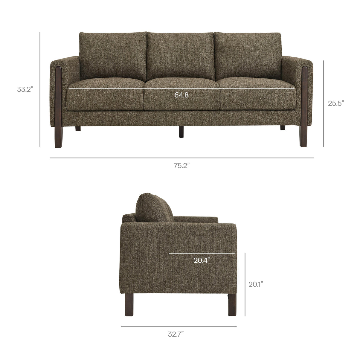 Hawken Boucle Fabric Sofa by Modway