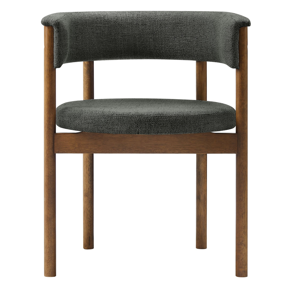 Clea Curved Upholstered Dining Chairs Set of 2