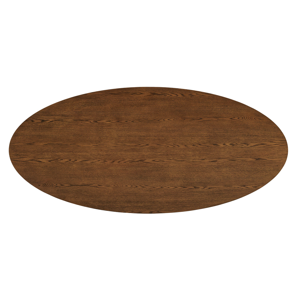 Renwick 79 Inch Oak Veneer Oval Pedestal Dining Table by Modway