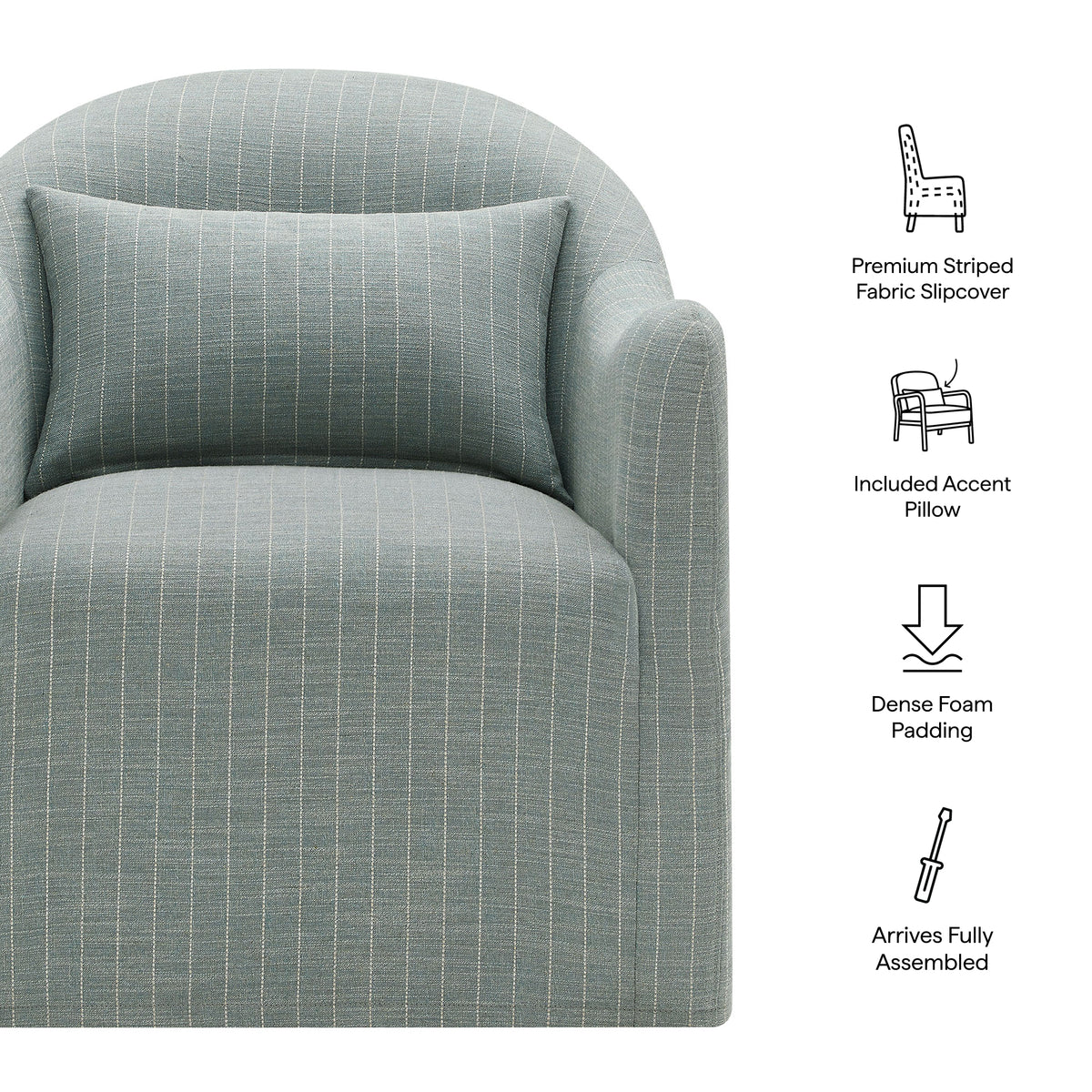 Bardot Striped Accent Chair by Modway