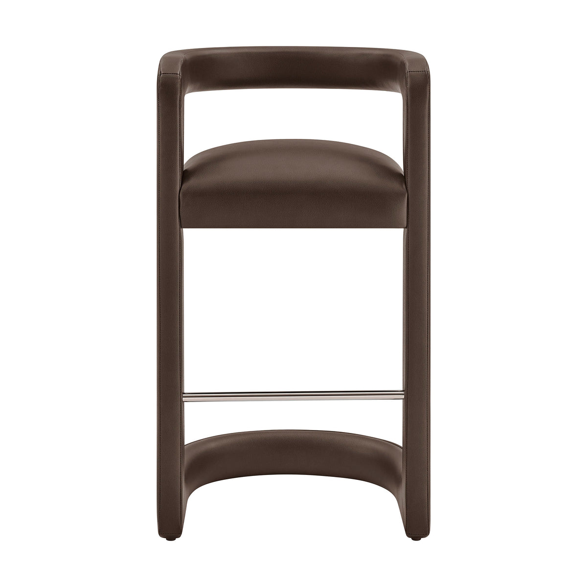 Winslow Premium Vegan Leather Bar Stool Set of 2 by Modway