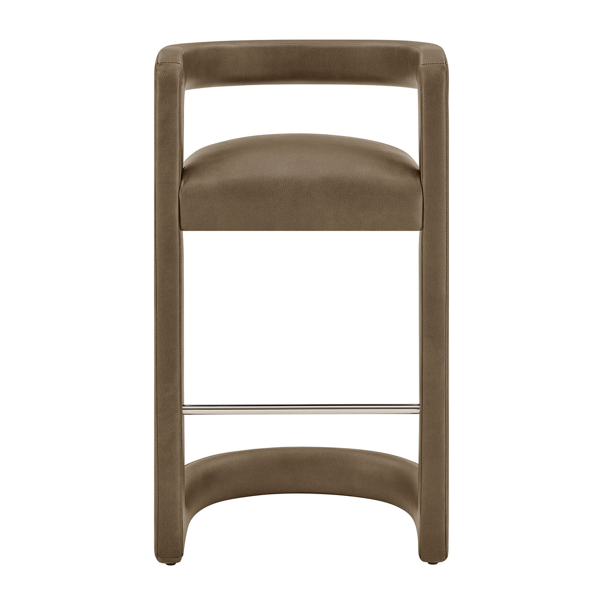 Winslow Premium Vegan Leather Bar Stool Set of 2 by Modway