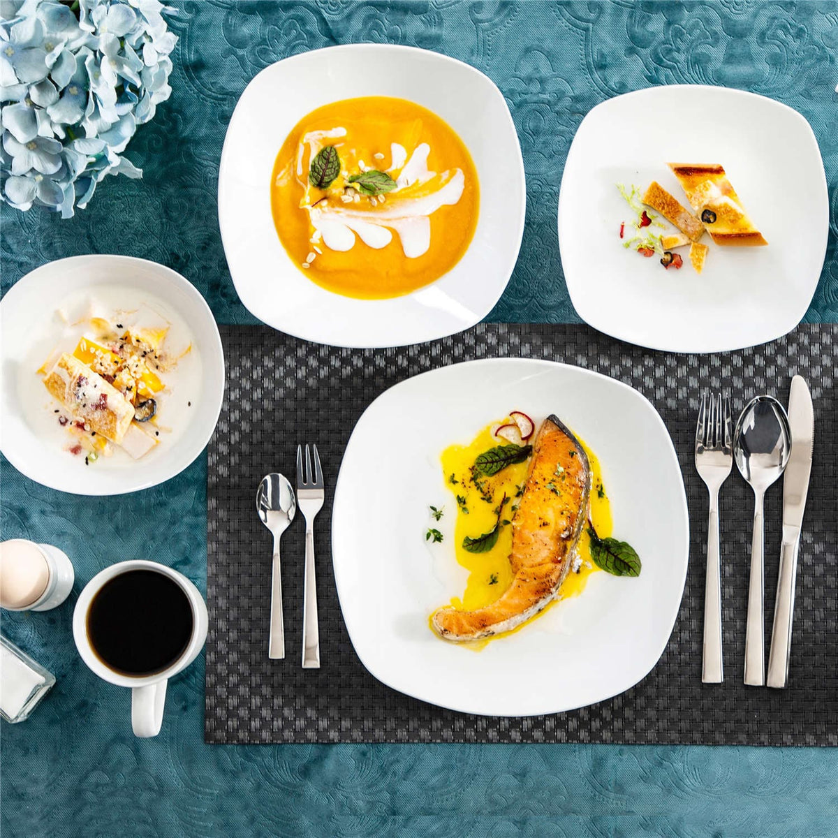 MALACASA Elisa 50 Piece Dinnerware Set - view 6