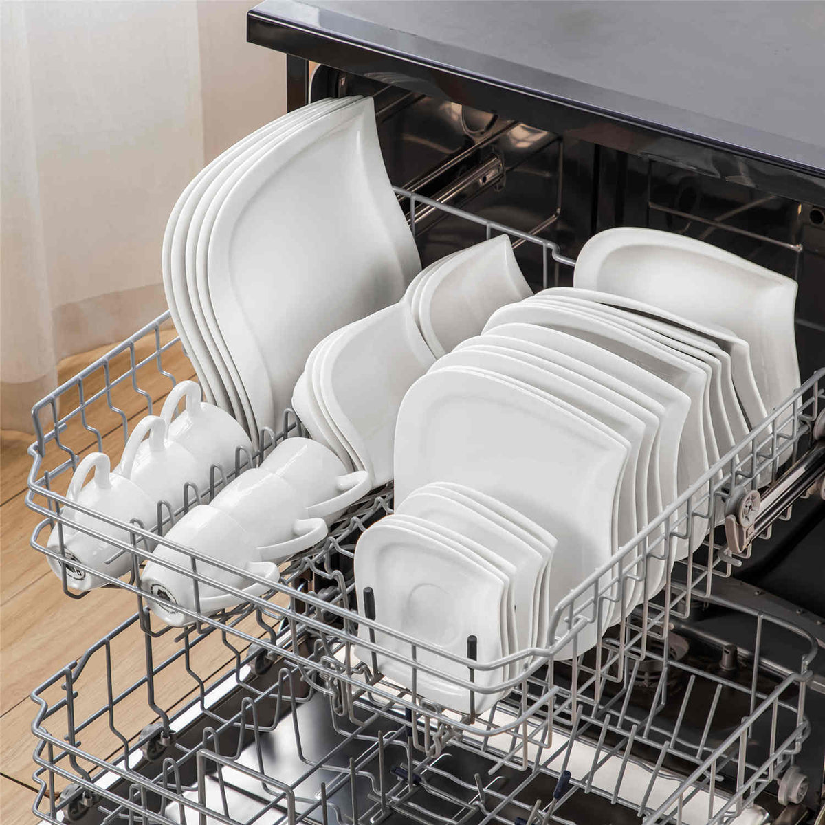 Elvira Marble Grey 36 Piece Dinnerware Set