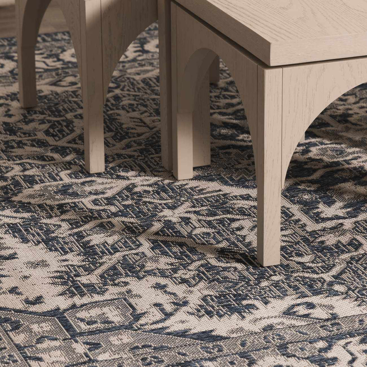 Etoile Navy Blue Performance Rug