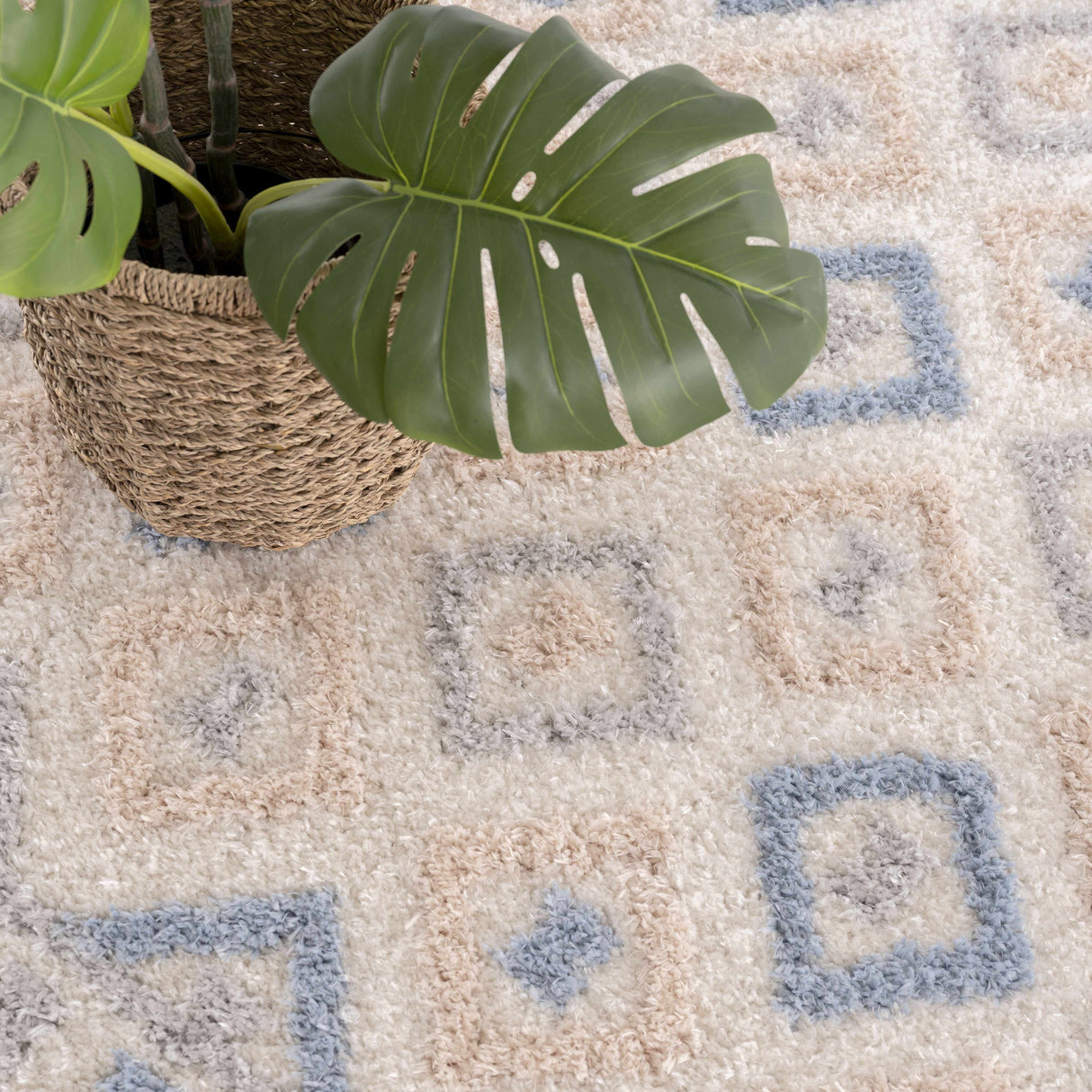 Eivin Pink & Blue Area Rug - Clearance