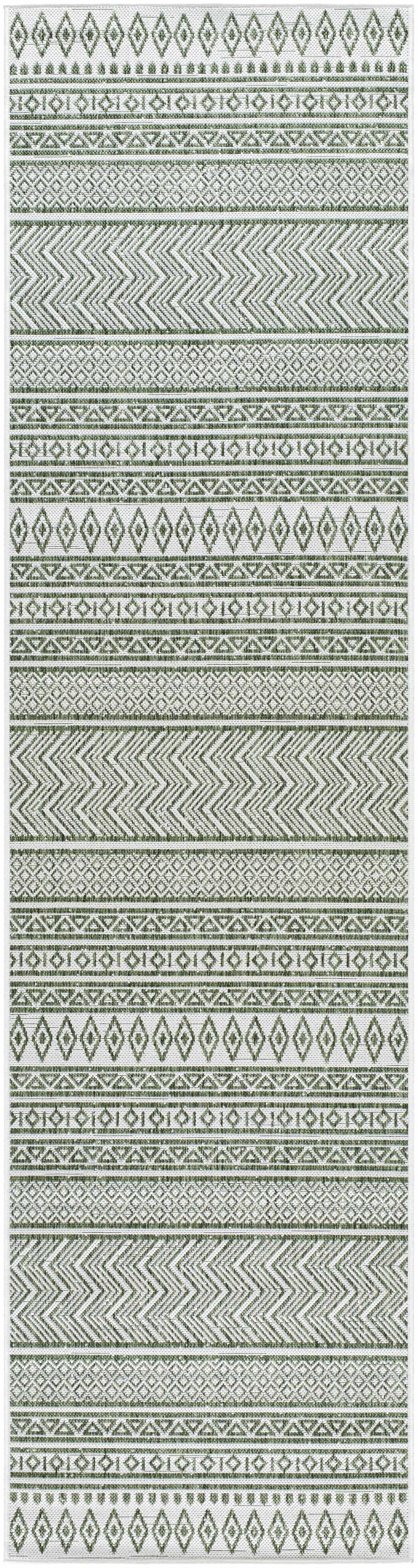 Madras Natural Gray Green All Over Performance Area Rug