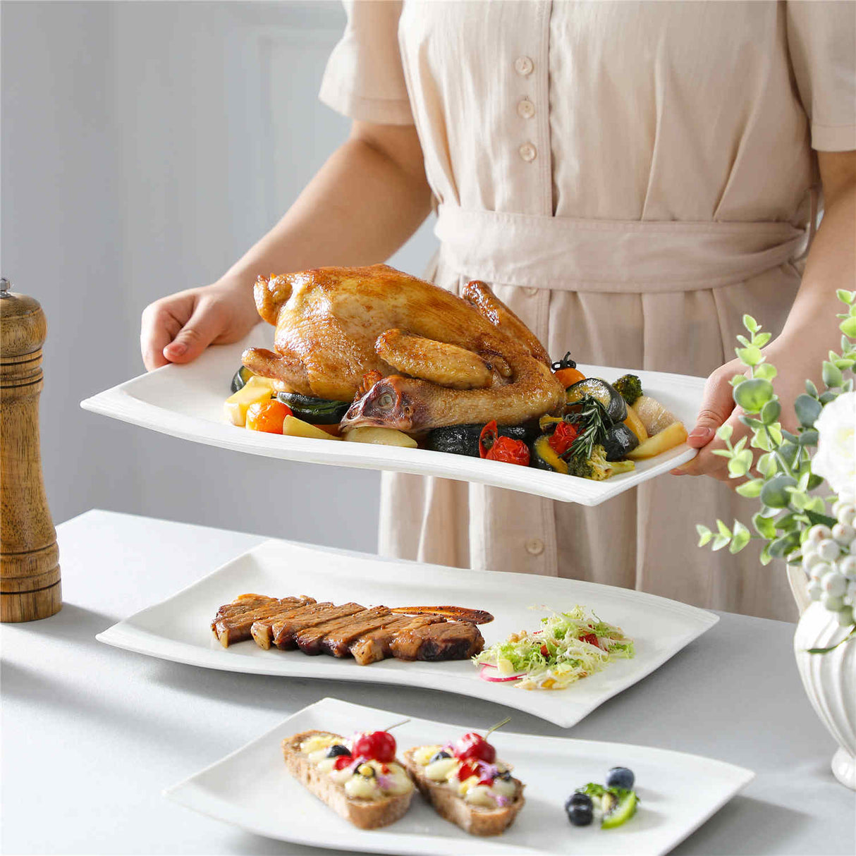 Flora Platters Set of 3