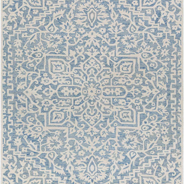 Gagebrook Blue Wool Area Rug