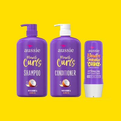 Aussie 3 Minutes Miracle Curls Detangling Deep Conditioner 8 fl oz - New