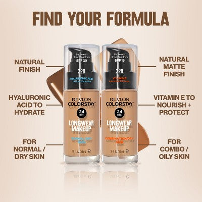 Revlon ColorStay Makeup for Normal/Dry Skin with SPF 20 110 Ivory 1 fl oz - Imperfect Container