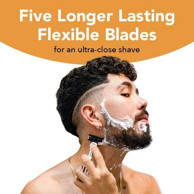 BiC Men & Flex 5 Blades Sensitive Disposable Razors 2ct - New