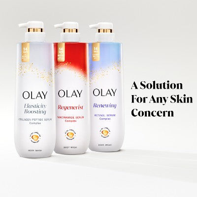 Olay Cleansing Firming Body Wash with Vitamin B3 and Collagen Scented 26 fl oz - Imperfect Container