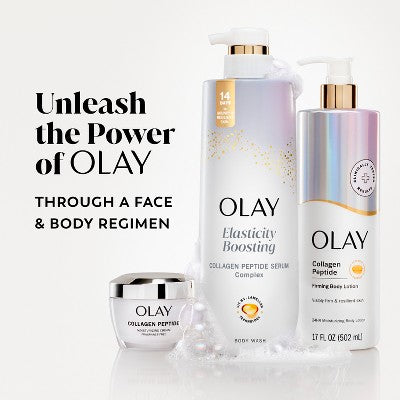 Olay Cleansing Firming Body Wash with Vitamin B3 and Collagen Scented 26 fl oz - Imperfect Container