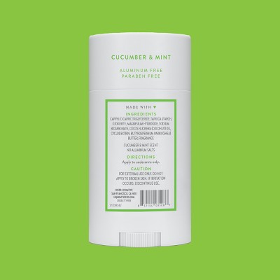 Native Solid Deodorant for Women & Men Cucumber & Mint 2.65oz - Imperfect Container