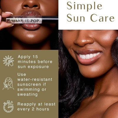 Black Girl Sunscreen Make It Pop Sun Gloss SPF 50 0.13 fl oz - Imperfect Box