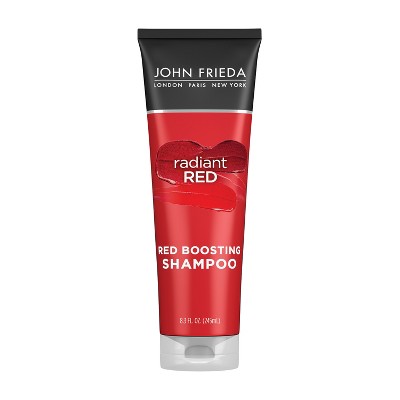 John Frieda Radiant Red Red Boosting Shampoo for Red Hair, Hair Color Protectant for Shades Red 8.3 fl oz - Imperfect Container