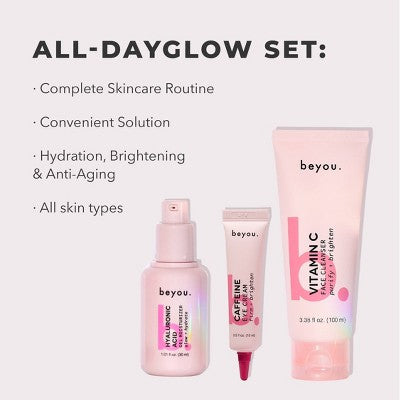 Beyou. All Day Glow Set 4.89 fl oz/3ct - New