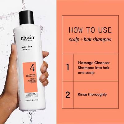Nioxin System 4 Shampoo Cleanser 10.1 fl oz - New
