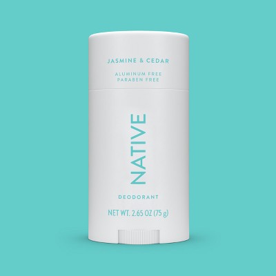 Native Solid Deodorant for Women & Men Jasmine & Cedar Aluminum-Free 2.65oz - New