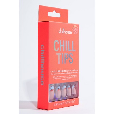 Chillhouse Chill Tips Press-On Fake Nails Cherry Picking 24ct - New