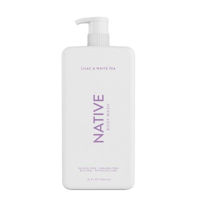 Native Body Wash Lilac & White Tea 36 fl oz - Imperfect Container