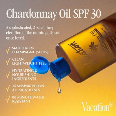 Vacation Chardonnay Oil Sunscreen SPF 30 3.4 fl oz
