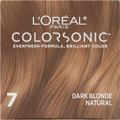 L'Oreal Paris Colorsonic Permanent Hair Color Cartridge Dark Blonde Natural 7 - Imperfect Box