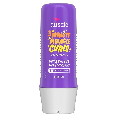 Aussie 3 Minutes Miracle Curls Detangling Deep Conditioner 8 fl oz - New