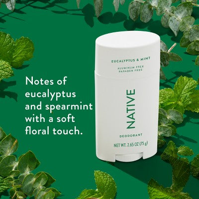 Native Solid Deodorant Eucalyptus & Mint 2.65oz - New