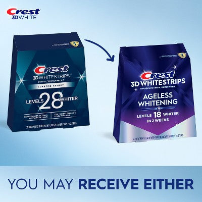 Crest 3D Whitestrips Ageless Whitening Whitening Kit 14ct - Imperfect Box