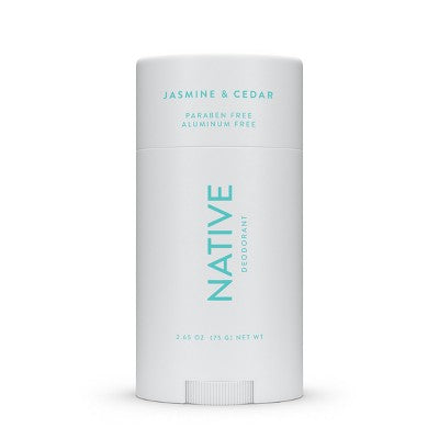 Native Solid Deodorant for Women & Men Jasmine & Cedar Aluminum-Free 2.65oz - New