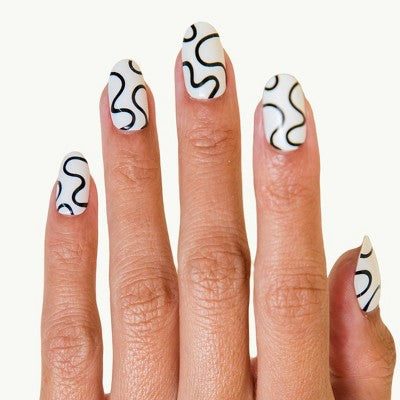 Chillhouse Chill Tips Press-On Fake Nails Wavy Baby 24ct - New