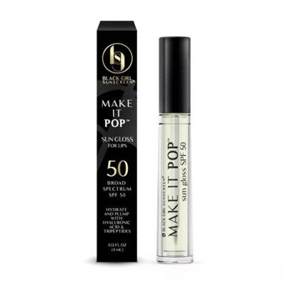 Black Girl Sunscreen Make It Pop Sun Gloss SPF 50 0.13 fl oz - Imperfect Box