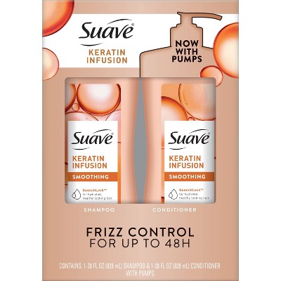 Suave Professionals Keratin Infusion Smoothing Shampoo and Conditioner 56 fl oz - Imperfect Box