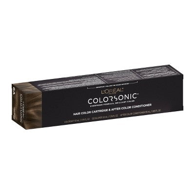 L'Oreal Paris Colorsonic Hair Color Cartridge Light Brown Ash 6A - Imperfect Box