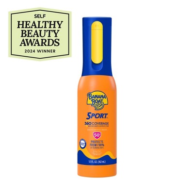 Banana Boat Sport 360 Coverage Advanced Control Mist Sunscreen Sprayer SPF 50 5.5 fl oz - Imperfect Container