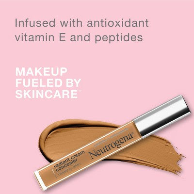 Neutrogena Healthy Skin Radiant Cream Concealer with Peptides + Antioxidants Golden Medium/Deep 01 0.24oz - Imperfect Container