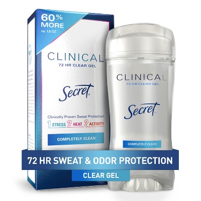 Secret Clinical Strength Clear Gel Antiperspirant & Deodorant for Women 2.6oz - Imperfect Box