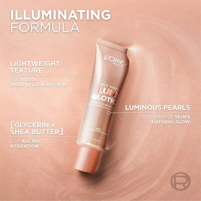 L'Oreal Paris True Match Lumi Glotion Natural Glow Enhancer 901 Fair Glow 1.35 fl oz - Imperfect Container