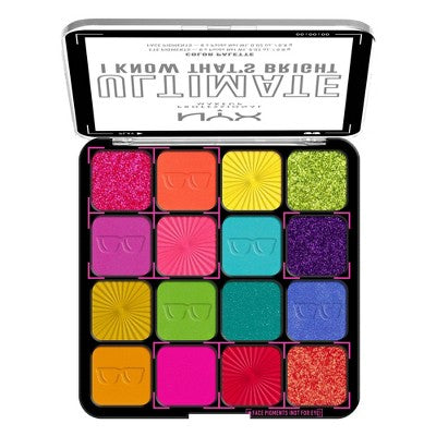 NYX Professional Makeup Ultimate Eyeshadow Palette 0.32 oz - Imperfect Container