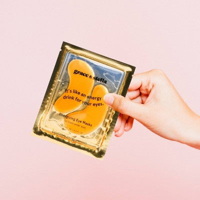 Grace & Stella Energizing Under Eye Mask Gold 24 Pair - New