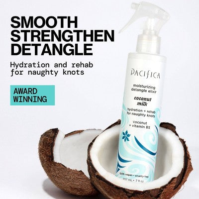Pacifica Coconut Milk Leave on Detangling and Repair Spray 7 fl oz - New